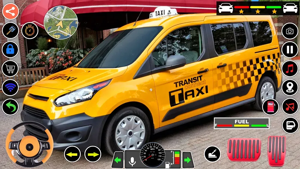 US Taxi Game 2023-Taxi Driver [MOD: безлимитные деньги и топливо] Screenshot 2