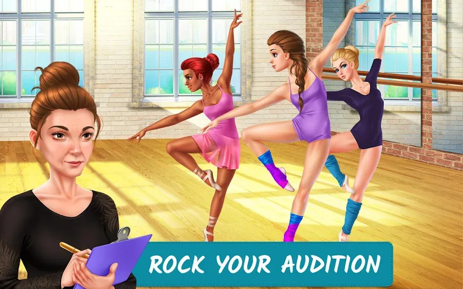 Dance School Stories [MOD: безлимитные деньги и энергия] Screenshot 1