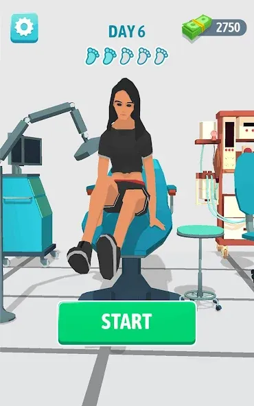 Foot Clinic - ASMR Feet Care [MOD: безлимитные деньги и открыты все уровни] Screenshot 1