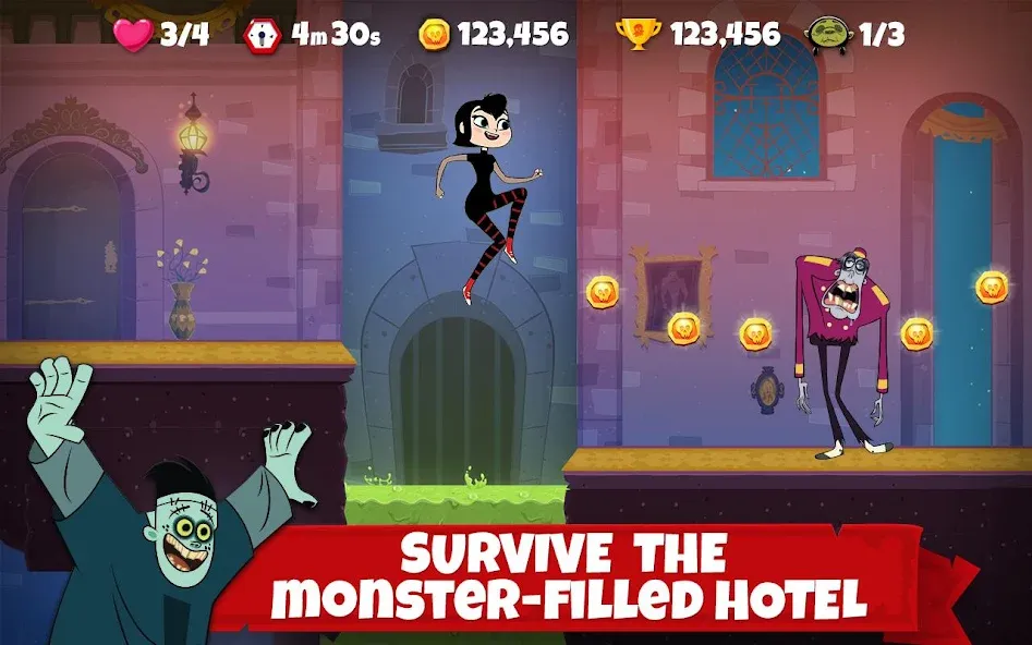 Hotel Transylvania Adventures [MOD: безлимитные монеты и все уровни открыты] Screenshot 1