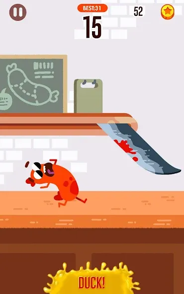 Run Sausage Run! [MOD: неуязвимость и безлимитные жизни] Screenshot 1