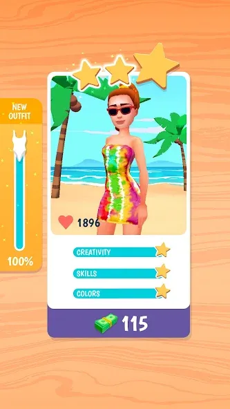 Tie Dye [MOD: безлимитные деньги и все уровни] Screenshot 5
