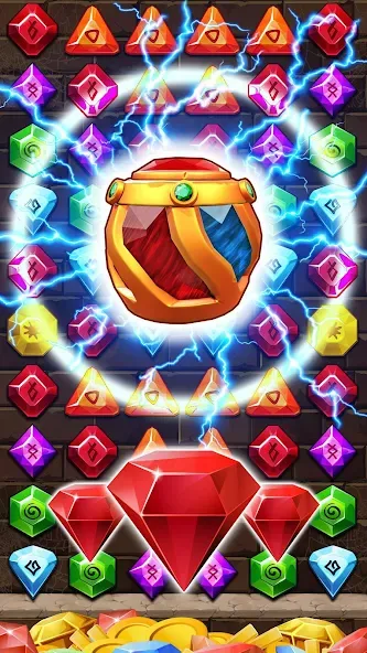 Jewel Ancient Pyramid Treasure [MOD: безлимитные монеты и жизни] Screenshot 1