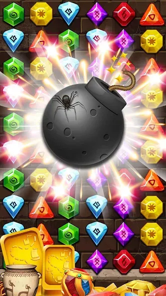 Jewel Ancient Pyramid Treasure [MOD: безлимитные монеты и жизни] Screenshot 4