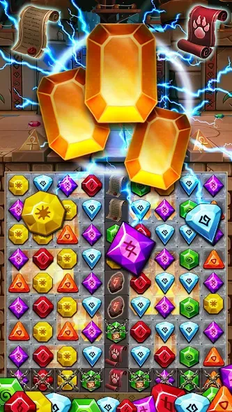 Jewel Ancient 2: lost gems [MOD: безлимитные подсказки и жизни] Screenshot 2