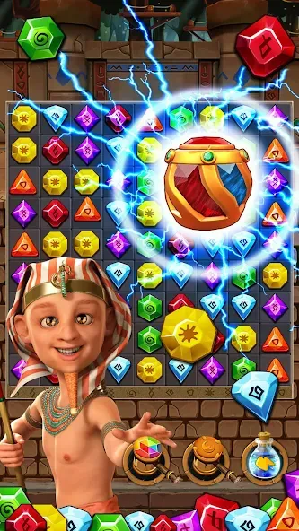 Jewel Ancient 2: lost gems [MOD: безлимитные подсказки и жизни] Screenshot 3