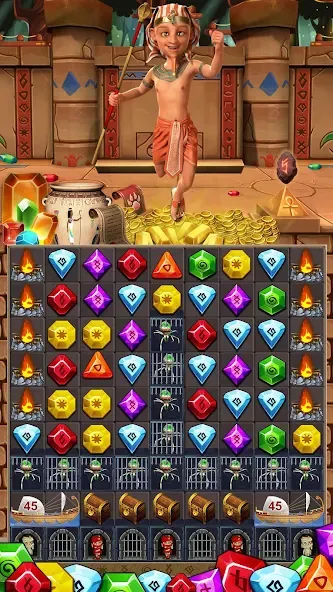 Jewel Ancient 2: lost gems [MOD: безлимитные подсказки и жизни] Screenshot 4