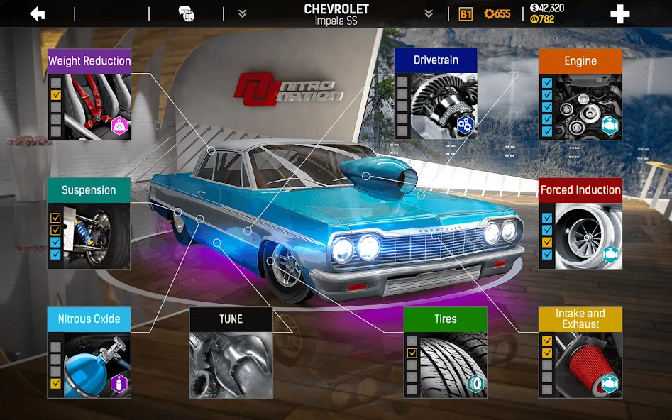 Nitro Nation: Car Racing Game [MOD: безлимитные деньги и топливный бак] Screenshot 3