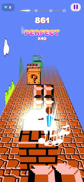Melody Run - Cute Popcat Music [MOD: без рекламы и все песни открыты] Screenshot 5