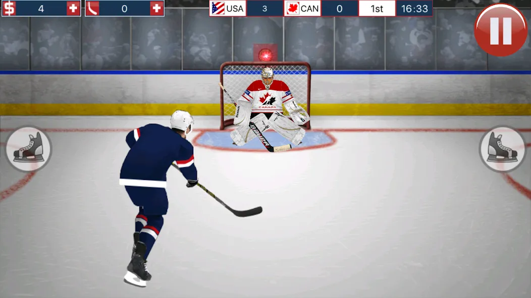 Hockey MVP [MOD: безлимитные деньги и улучшенные характеристики] Screenshot 1