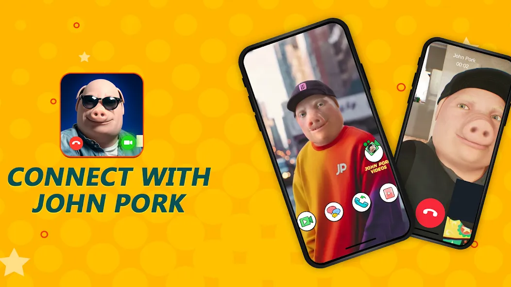 John Pork In Video Call [MOD: бесконечные звонки без ограничений] Screenshot 4