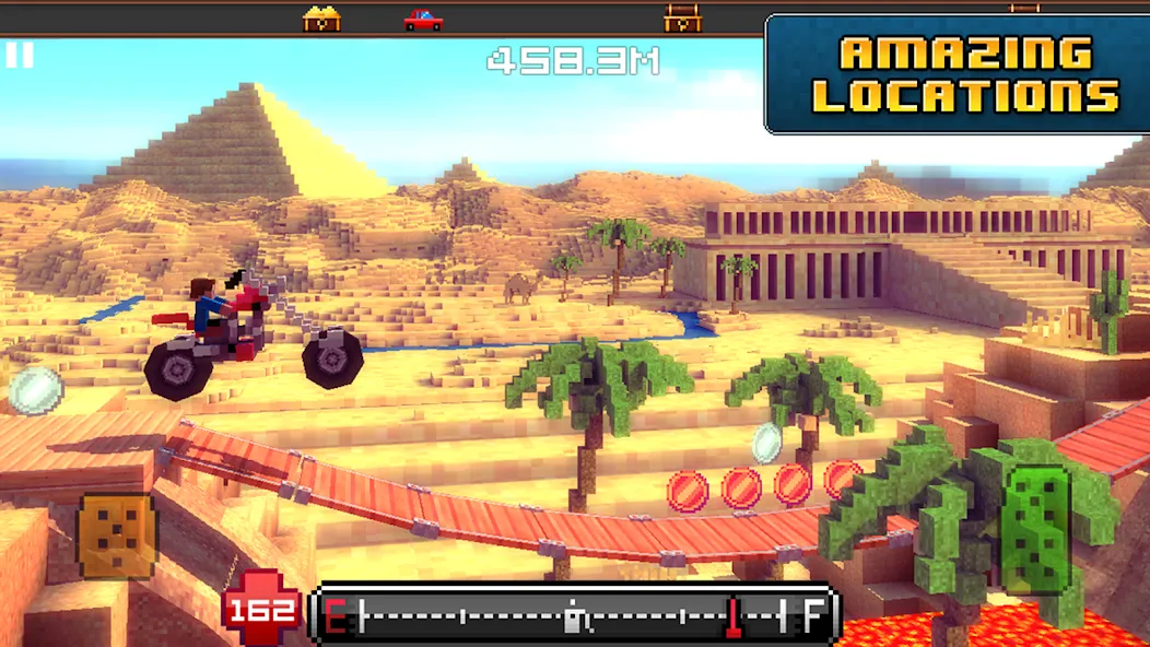 Blocky Roads [MOD: безлимитные деньги и топливо] Screenshot 1