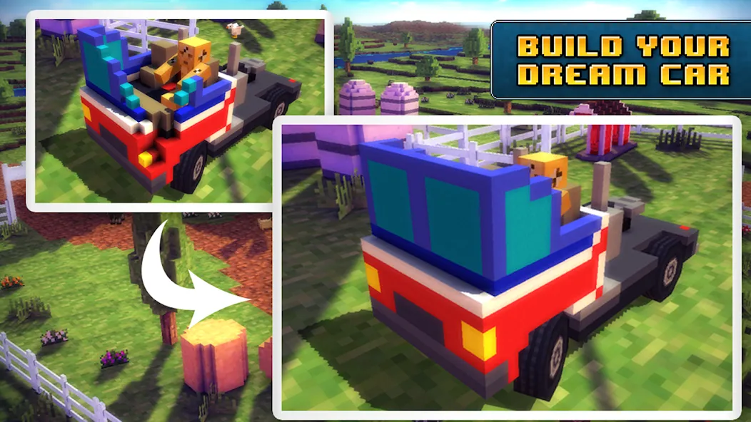 Blocky Roads [MOD: безлимитные деньги и топливо] Screenshot 2