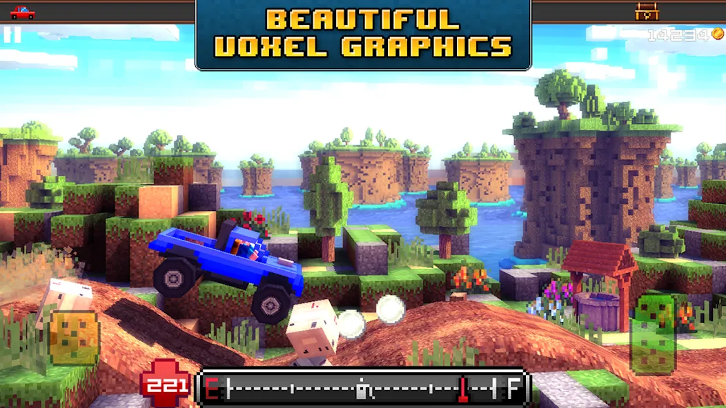 Blocky Roads [MOD: безлимитные деньги и топливо] Screenshot 4