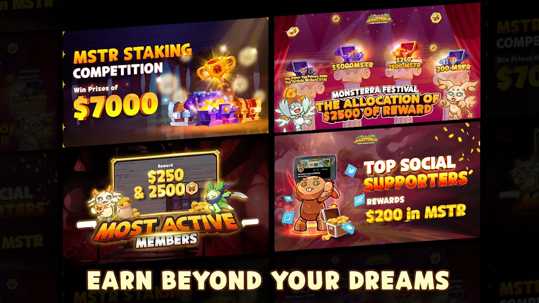 Monsterra: Crypto &amp; NFT Game [MOD: безлимитные ресурсы и редкие монстры] Screenshot 2