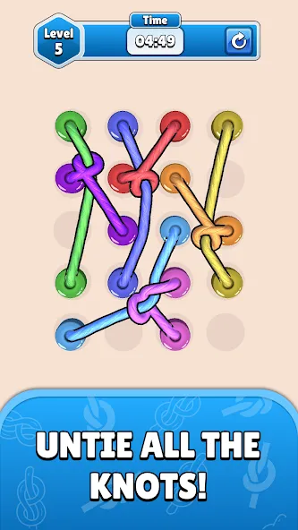 Twisted Tangle [MOD: без рекламы и много подсказок] Screenshot 1