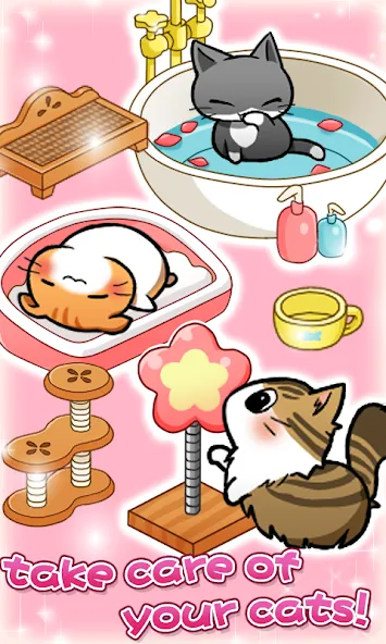 Cat Room - Cute Cat Games [MOD: милые котики и новые комнаты] Screenshot 3