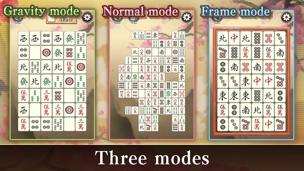 Mahjong Puzzle Shisensho [MOD: безлимитные подсказки и открыты уровни] Screenshot 1