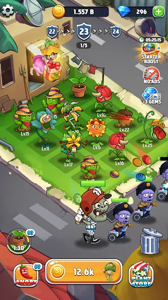 Merge Plants – Monster Defense [MOD: безлимитные монеты и усиленные растения] Screenshot 5