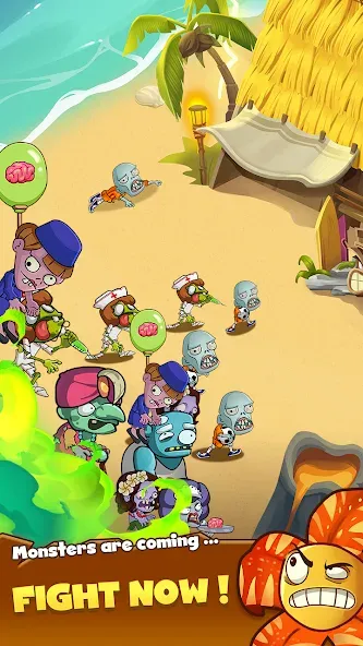 Zombie Defense - Plants War [MOD: безлимитные деньги и мощные растения] Screenshot 4