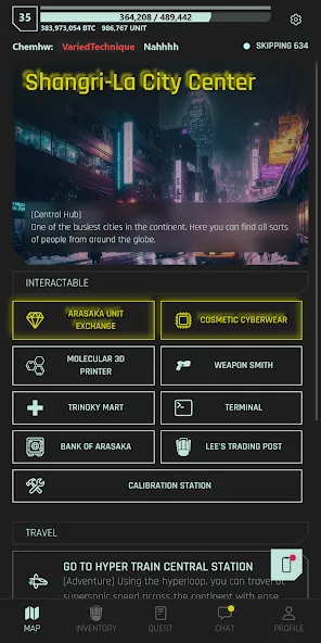 CyberCode Online -Text MMORPG [MOD: неограниченные ресурсы и быстрый прогресс] Screenshot 4