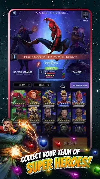 MARVEL Puzzle Quest: Hero RPG [MOD: безлимитные ресурсы и герои] Screenshot 2