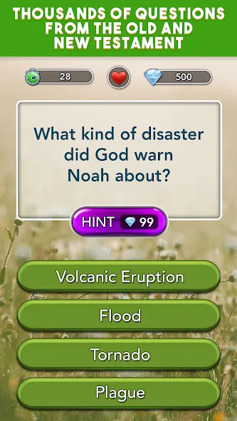 Daily Bible Trivia Bible Games [MOD: открыты все викторины и подсказки] Screenshot 1