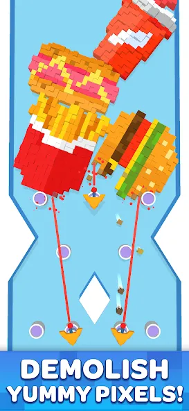 Pixel Demolish [MOD: безлимитные деньги и усиленные орудия] Screenshot 1