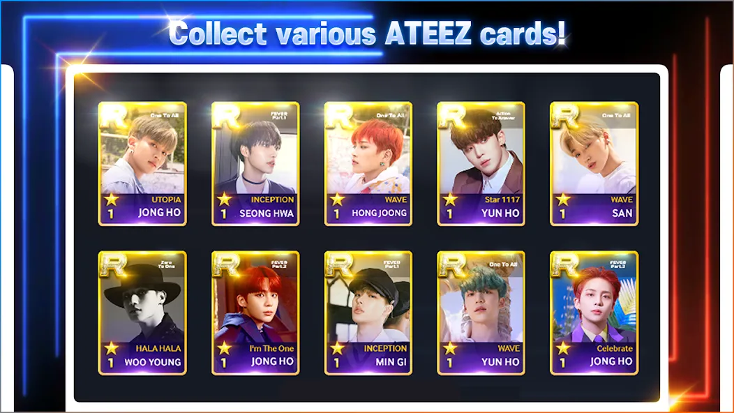 SUPERSTAR ATEEZ [MOD: безлимитные алмазы и все песни открыты] Screenshot 5