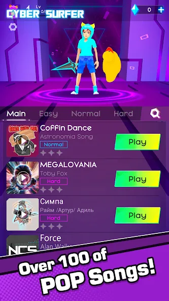 Cyber Surfer [MOD: безлимитные деньги и энергия] Screenshot 1