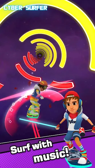 Cyber Surfer [MOD: безлимитные деньги и энергия] Screenshot 2