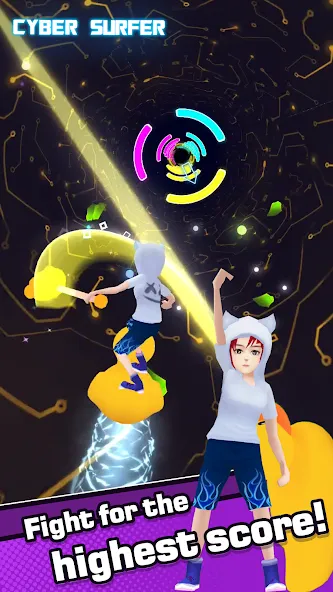 Cyber Surfer [MOD: безлимитные деньги и энергия] Screenshot 4