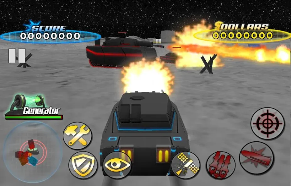 Tank War Defender 3 [MOD: безлимитные деньги и мощные танки] Screenshot 4