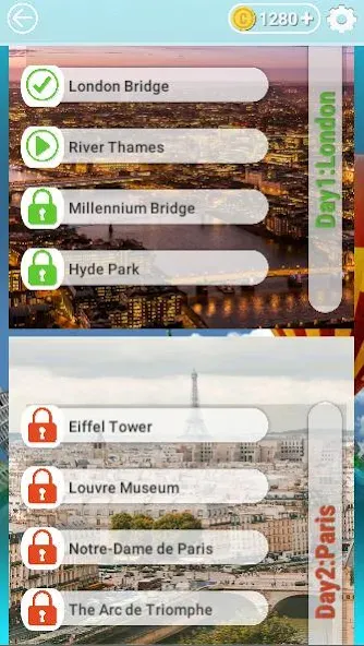 Word Travel: Wonders Trip Game [MOD: безлимитные подсказки и монеты] Screenshot 5
