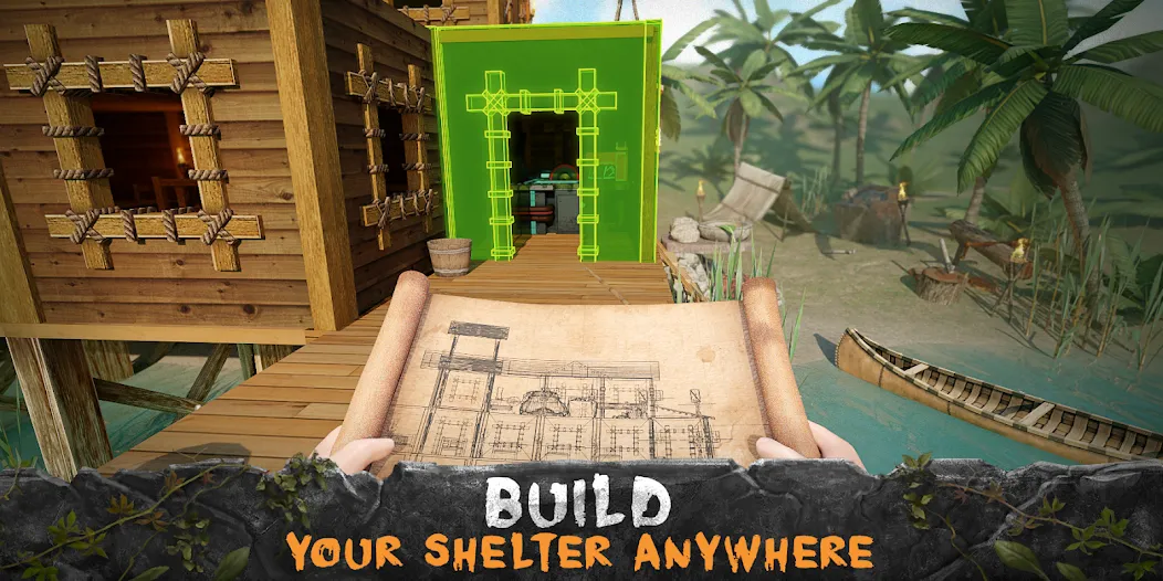 Survival Island: Survivor EVO [MOD: безлимитные ресурсы и здоровье] Screenshot 1
