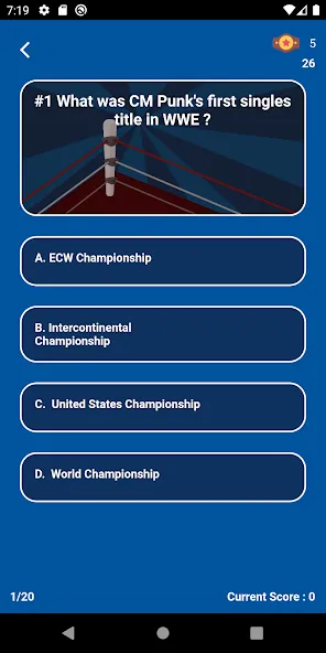 World Wrestling Trivia [MOD: безлимитные монеты и все ответы открыты] Screenshot 4