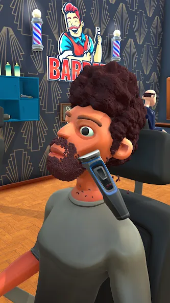 Fade Master 3D: Barber Shop [MOD: безлимитные деньги и всё открыто] Screenshot 1