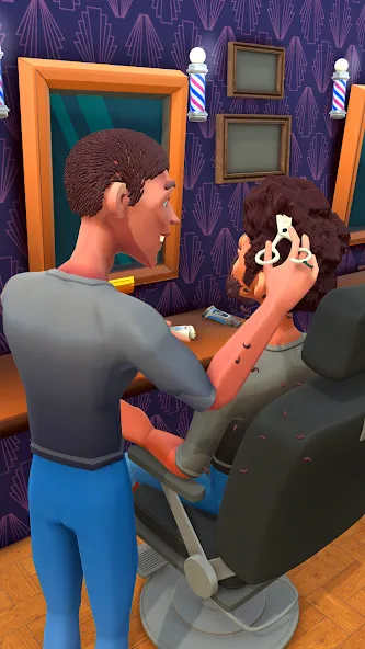 Fade Master 3D: Barber Shop [MOD: безлимитные деньги и всё открыто] Screenshot 3