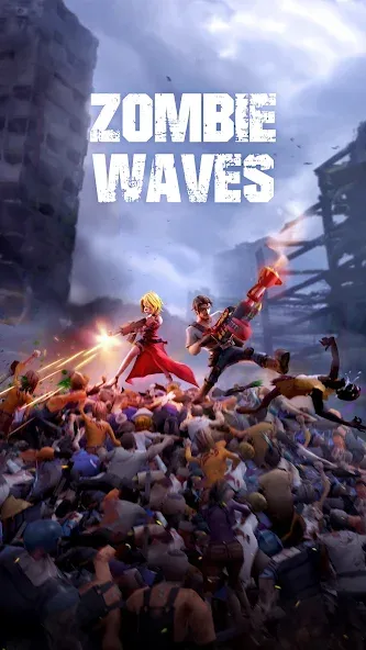 Zombie Waves [MOD: безлимитные ресурсы и мощное оружие] Screenshot 1
