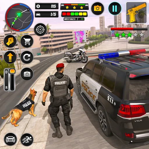 Police Car Chase Car Games [MOD: безлимитные деньги и все машины открыты] Screenshot 1