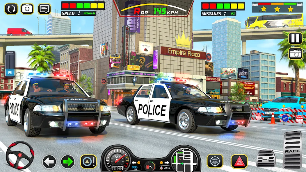Police Car Chase Car Games [MOD: безлимитные деньги и все машины открыты] Screenshot 3