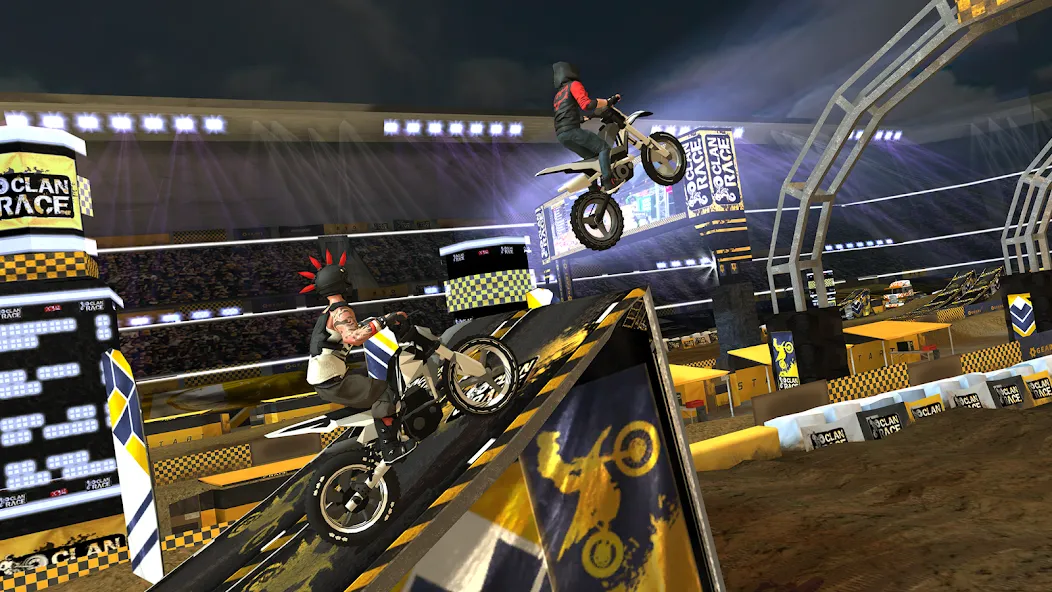 Clan Race: PVP Motocross races [MOD: много денег и все открыто] Screenshot 1