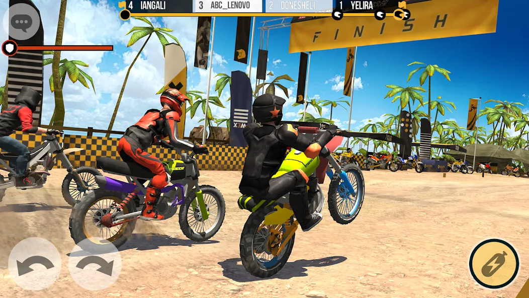 Clan Race: PVP Motocross races [MOD: много денег и все открыто] Screenshot 2