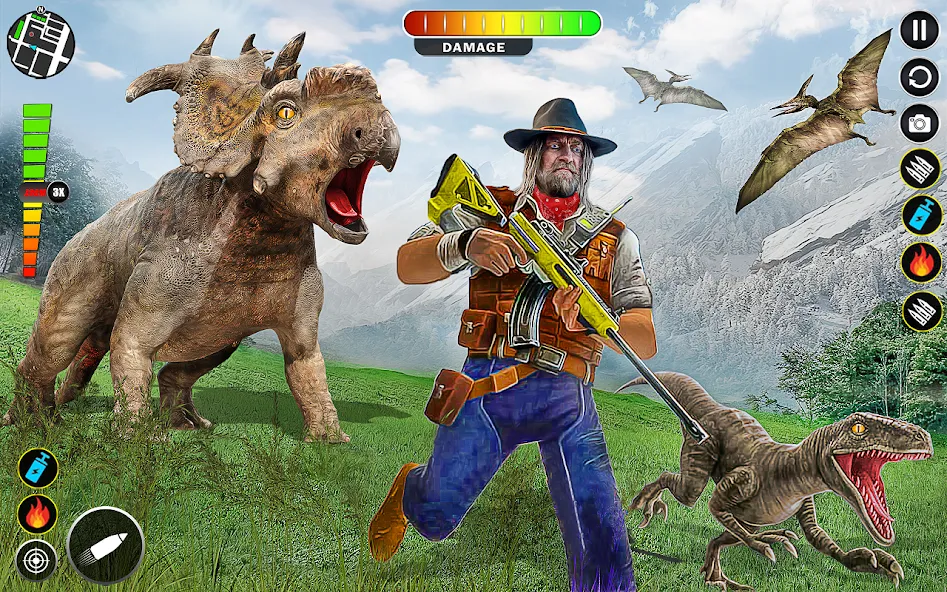 Real Dino Hunter 3D Gun Games [MOD: безлимитные патроны и оружие] Screenshot 4