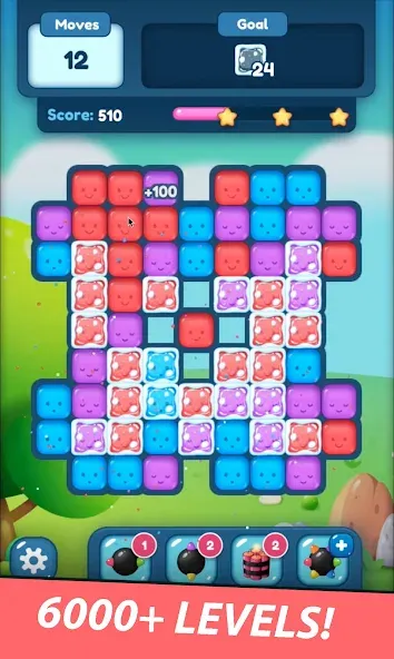 Match Blast Puzzle 3 [MOD: безлимитные деньги и все уровни открыты] Screenshot 2