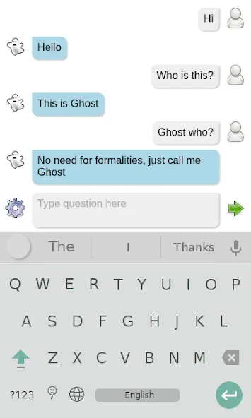 Ghost chat bot [MOD: умный призрачный чат без ограничений] Screenshot 1