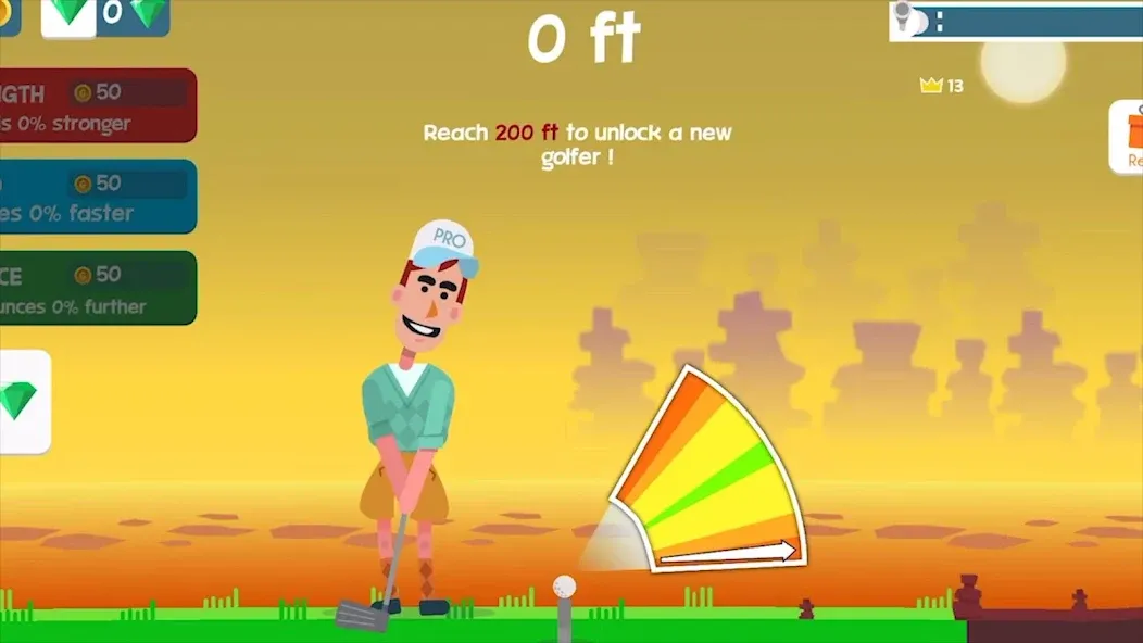 Golf Orbit: Oneshot Golf Games [MOD: безлимитные деньги и открыты все уровни] Screenshot 1