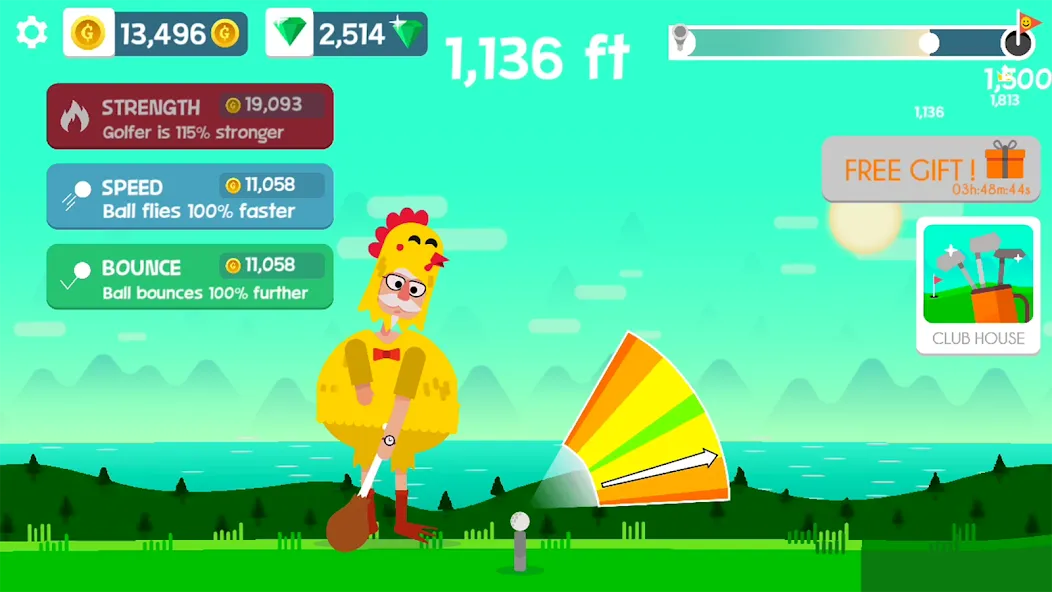 Golf Orbit: Oneshot Golf Games [MOD: безлимитные деньги и открыты все уровни] Screenshot 4