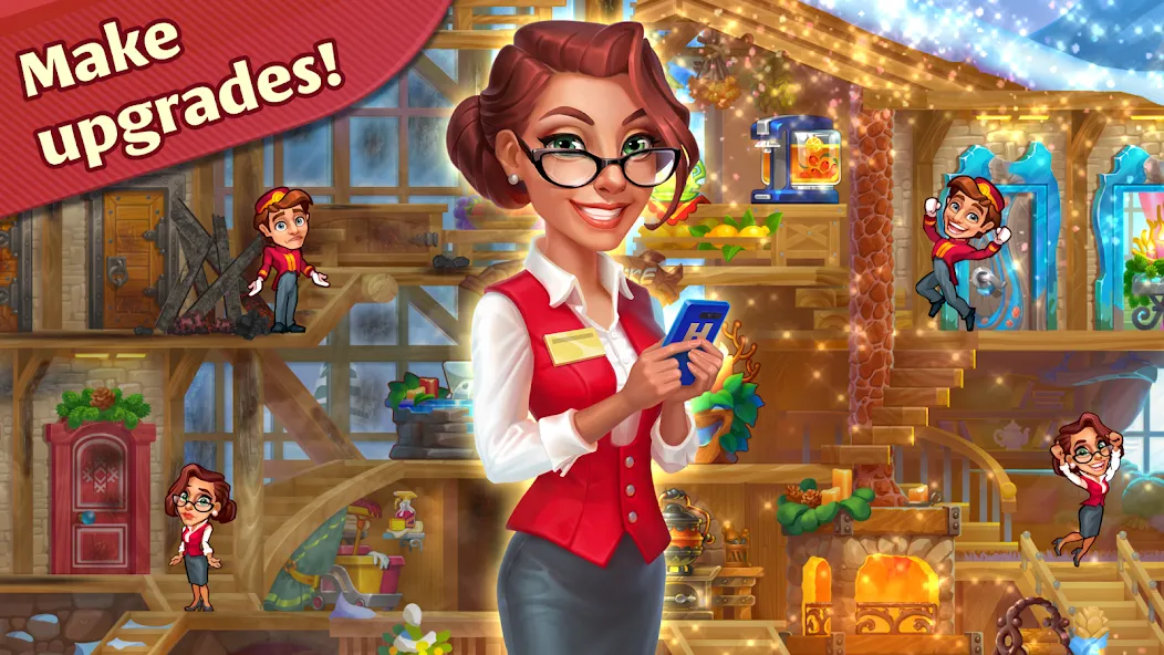 Grand Hotel Mania: Hotel games [MOD: безлимитные деньги и все отели открыты] Screenshot 1