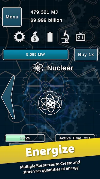 Idle Power [MOD: много энергии и быстрый прогресс] Screenshot 1